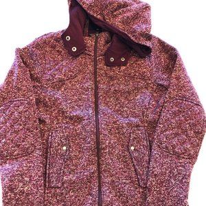 Eddie Bauer Burgundy Fleece Jacket